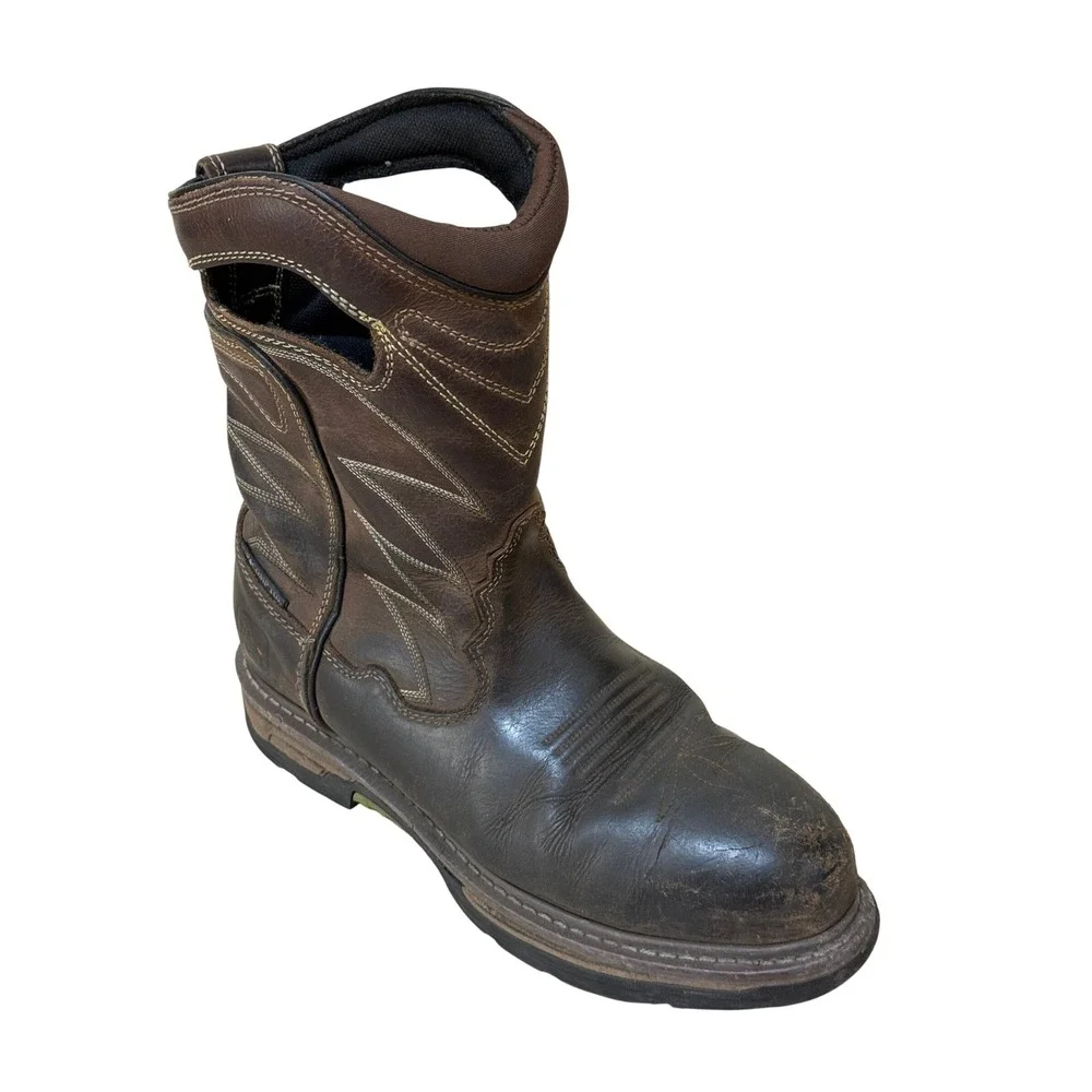 Dan Post Men Work Boots 7 Brown Leather Composite Toe Waterproof DP59424 Western